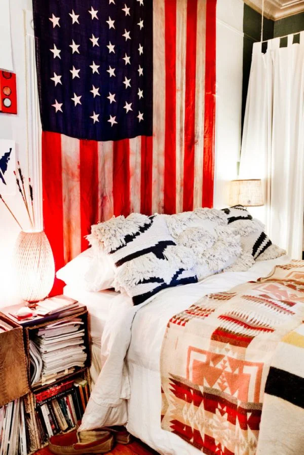 USA Curtain Headboard Bedroom