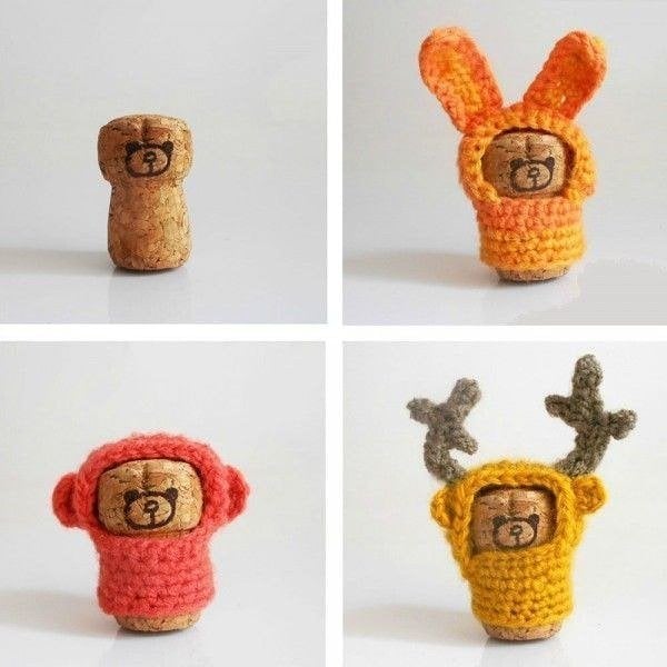 #11 - SUPERB KNITTED CORK TOYS