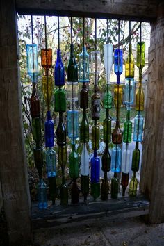 32 Insanely Beautiful Upcycling Projects For Your Home -Recycled Glass Bottle  