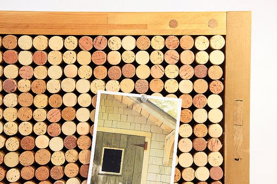 CREATE A PINBOARD OUT OF YOUR CORK COLLECTION AND PUT IT TO GOOD USE