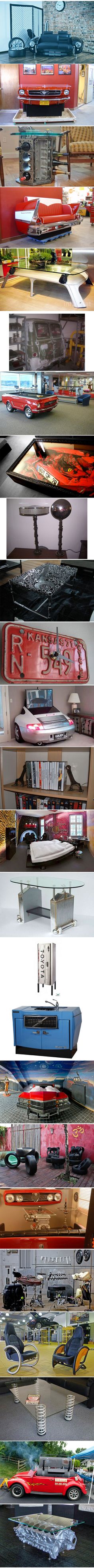 42 Simply Brilliants Ideas of Old Car Parts Are Recycled Into Furnishing  homesthetics (42)
