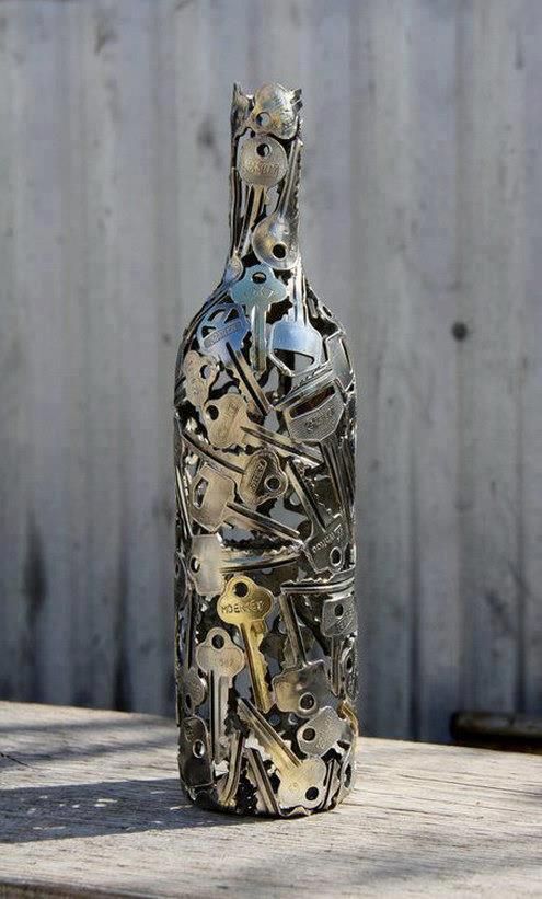 Key Glass Bottle Craft With a Powerful Message
