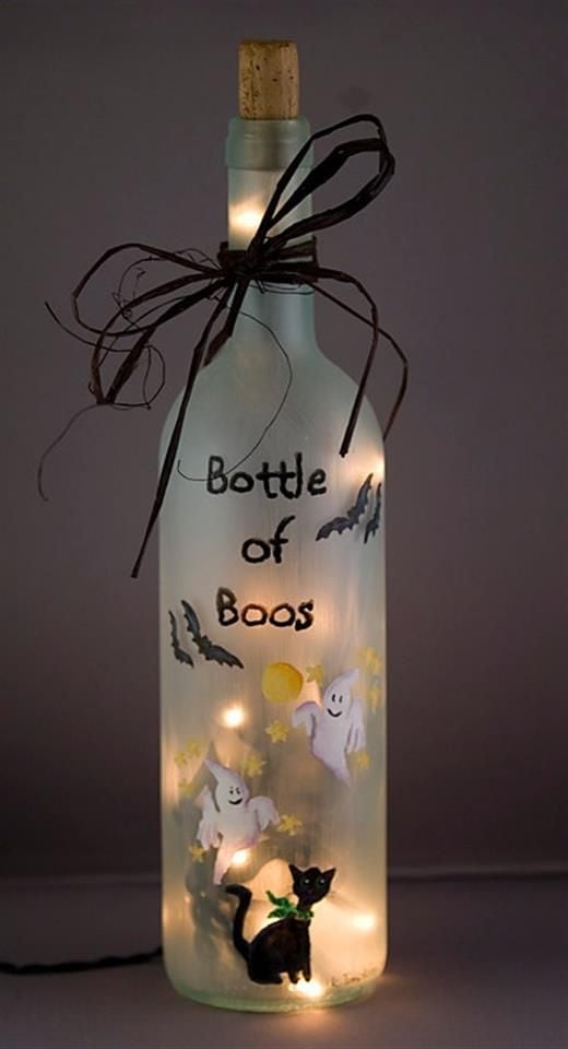 Halloween Wine Bottles Crafts And Ideas 