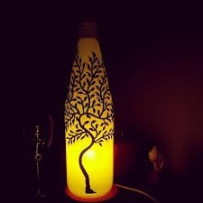 beautiful painted wine bottle craft