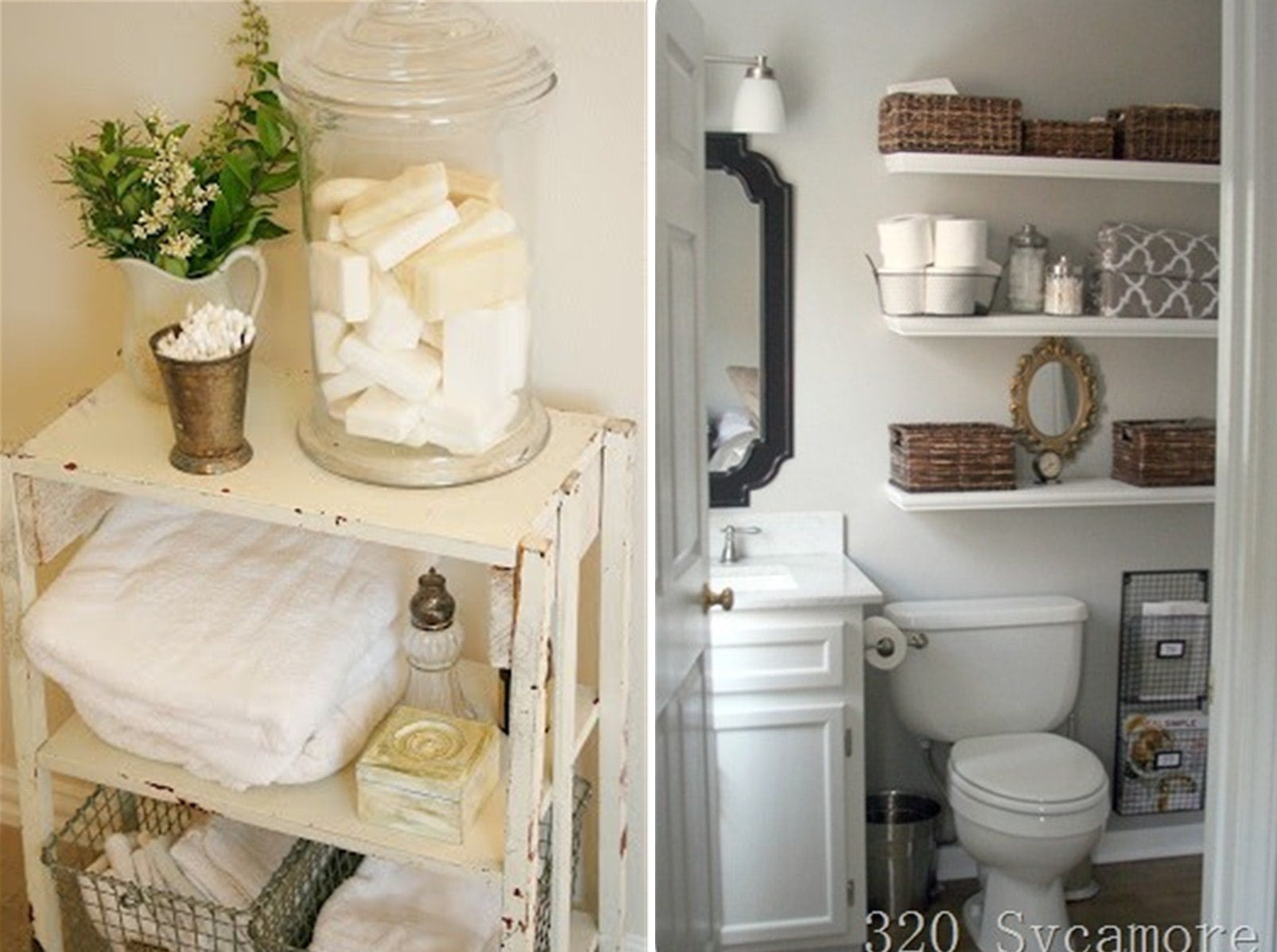 Add Glamour With Small Vintage Bathroom Ideas (16)