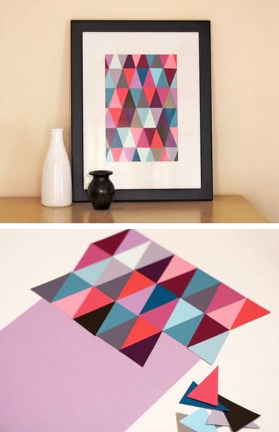 17.COLOR CHIP WALL ART