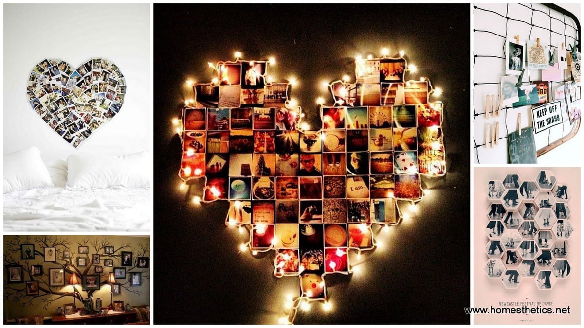 45 Creative DIY Photo Display Wall Art Ideas