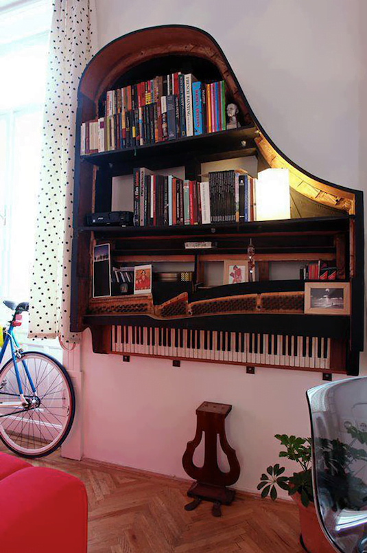 # 11. Grand Piano Bookshelf