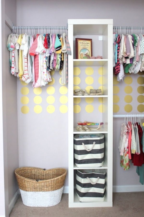 1. a simple kid's closet