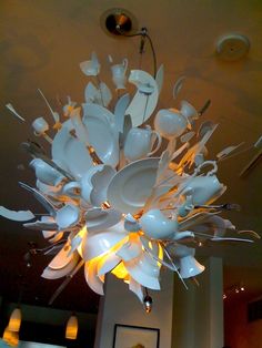 #19 Ceramic Implosion Concentrating Into a Light Bulb