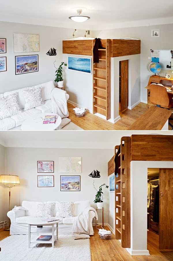 23. BED AND CLOSET COMBINATION