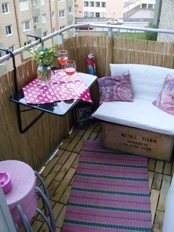 4. HANGING TABLE FOR YOUR BALCONY