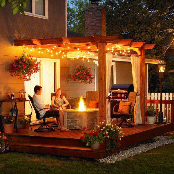 26 Jaw Dropping Beautiful Yard and Patio String Lighting Ideas For a Small Heaven homesthetics backyard landscaping ideas (16)