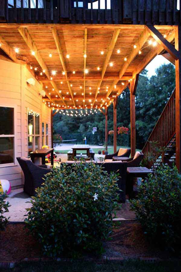 26 Jaw Dropping Beautiful Yard and Patio String Lighting Ideas For a Small Heaven homesthetics backyard landscaping ideas (18)
