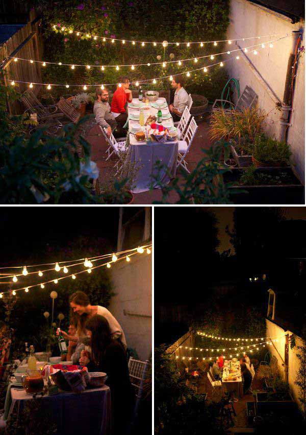 26 Jaw Dropping Beautiful Yard and Patio String Lighting Ideas For a Small Heaven homesthetics backyard landscaping ideas (8)