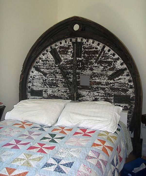 #16 Old Recycled Cloak Headboard