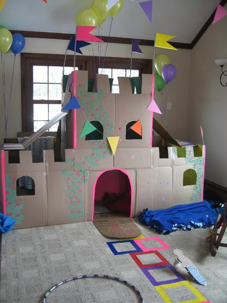 7.BUILD A cardboard CASTLE