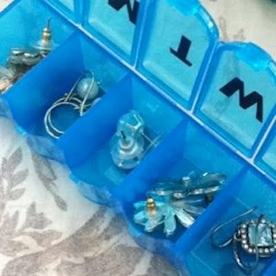 45. ORGANIZE YOUR EARRINGS IN A PILL BOX