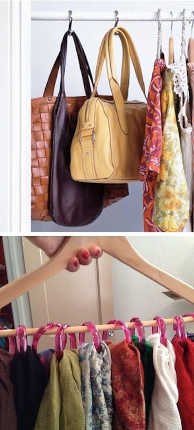 16. SHOWER HOOKS FOR YOUR CLOTHES AND ACCESSORIES