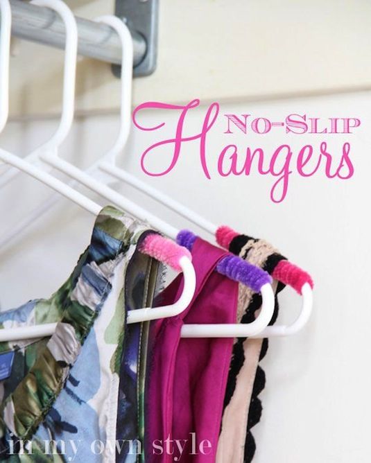 8. PREVENT SLIPPERY HANGERS