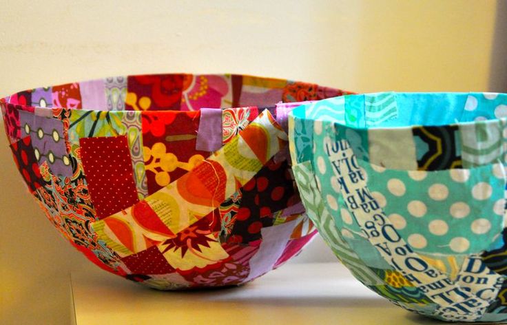 9. SCRAP FABRIC BOWL FROM BREAD & BUTTONS