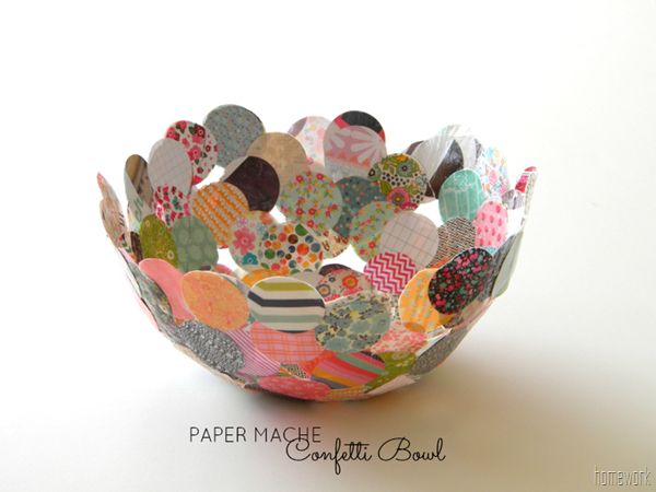 10. CONFETTI BOWL FROM HOME WORK