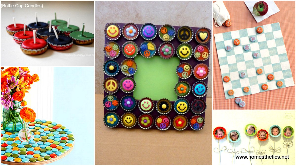 Cool Bottle Cap Crafts  