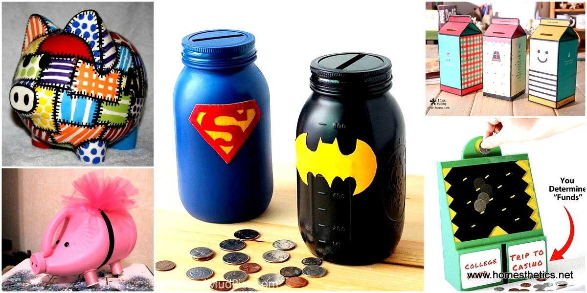 15 Piggy Banks Crafts For Your Kids to Have Fun While Saving Money