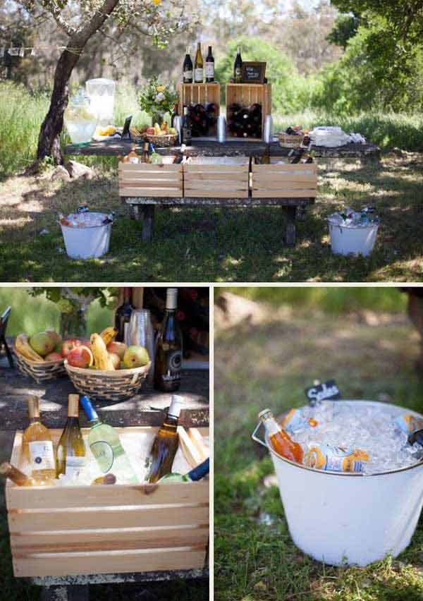20 Simply Charming and Smart Unique Outdoor Wedding Bar Ideas Worth Trying homesthetics decor (8)