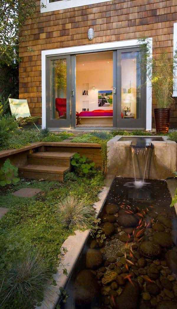 21+ Small Garden Ideas That Will Beautify Your Green World [Backyard Aquariums Included]outdoor fish ponds homesthetics (1)