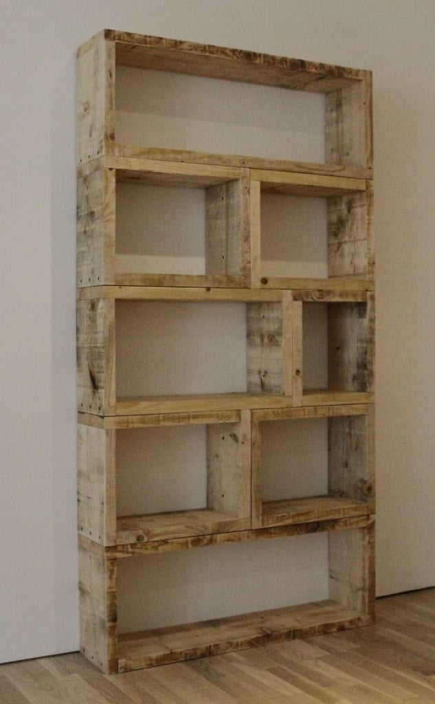 1. BUILD A SIMPLE HARDWOOD STORAGE UNIT WITH RUSTIC APPEAL