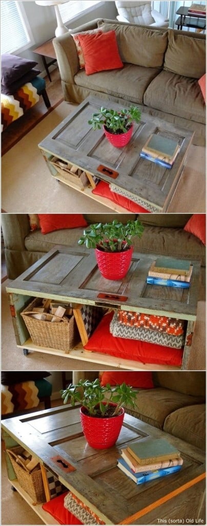 17. A SMALL COFFEE TABLE CAN ADD COLOR AND CONTRAST TO ANY INTERIOR DESIGN