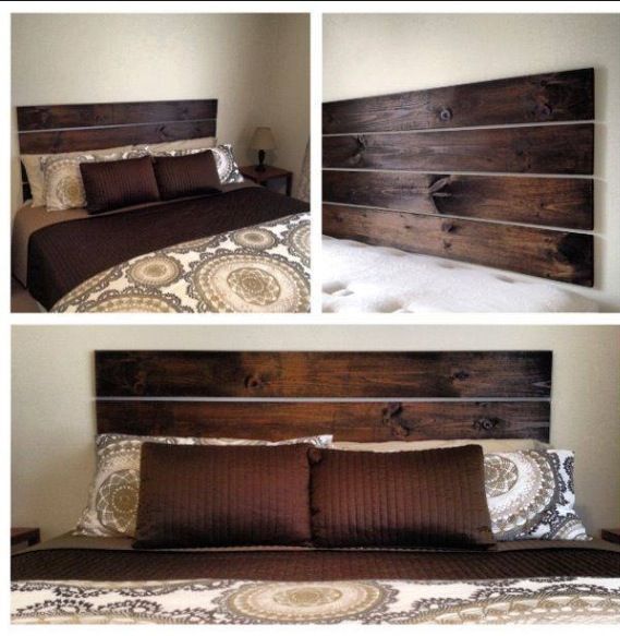 18. SIMPLE WOODEN HEADBOARD GIVE ELEGANCE TO YOUR BEDROOM