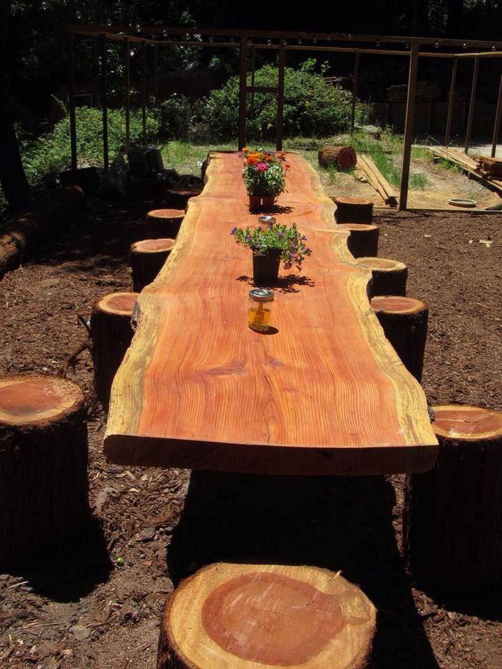20. CHOOSE STRONG UNIQUE PIECES OF WOOD FOR YOUR BACKYARD FURNITURE