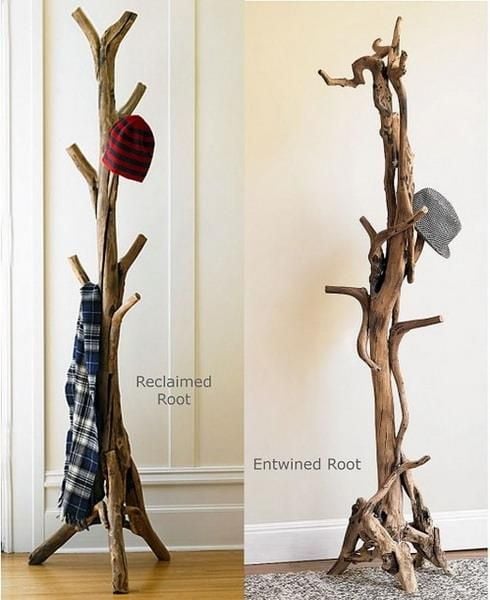 3. RECLAIMED ROOTS CAN BE USED AS COAT HANGERS