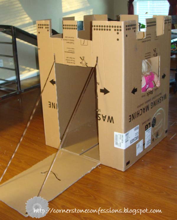 27 Ideas on How to Use Cardboard Boxes for Kids Games and Activities DIY Projects homesthetics diy cardboard projects (20)