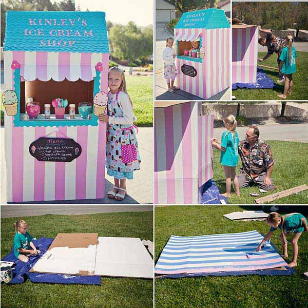 27 Ideas on How to Use Cardboard Boxes for Kids Games and Activities DIY Projects homesthetics diy cardboard projects (23)