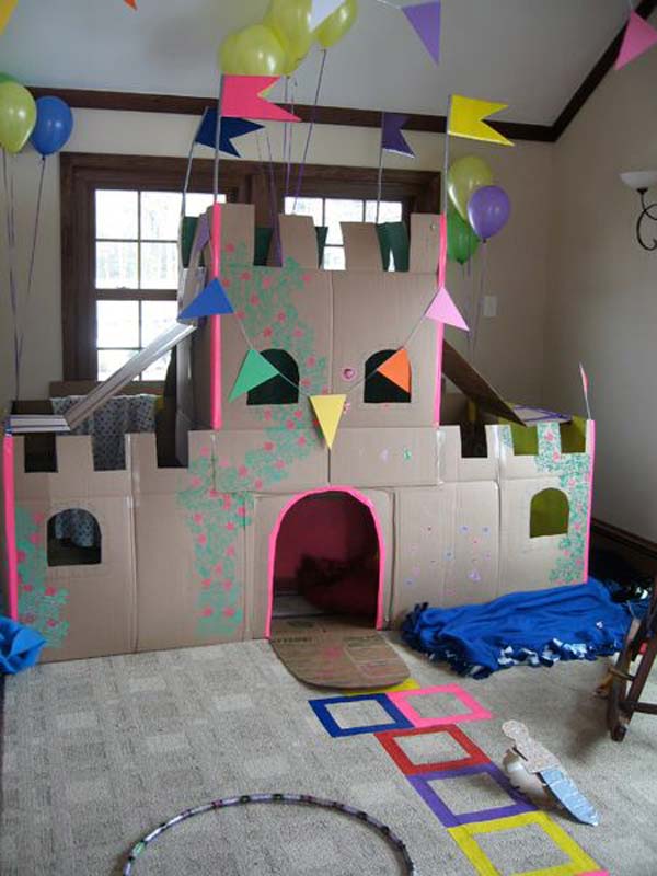 27 Ideas on How to Use Cardboard Boxes for Kids Games and Activities DIY Projects homesthetics diy cardboard projects (29)