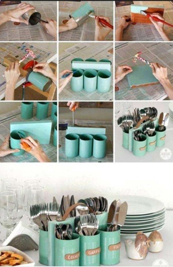 27 Ingenious DIY Cutlery Storage Solution Projects That Will Declutter Your Kitchen homesthetics storage ideas (11)