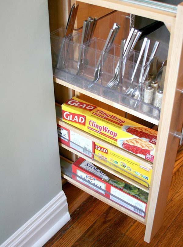 27 Ingenious DIY Cutlery Storage Solution Projects That Will Declutter Your Kitchen homesthetics storage ideas (19)