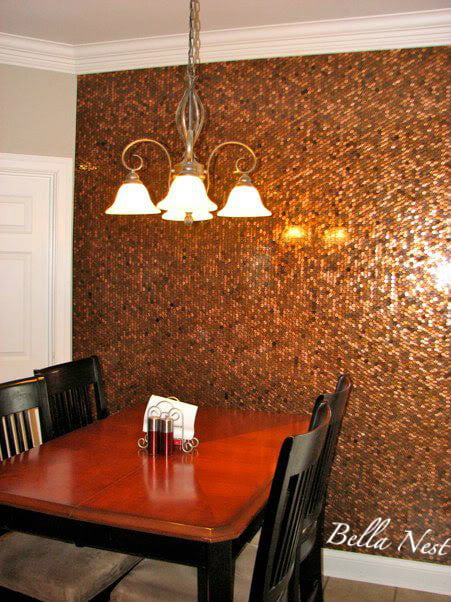 35 Extraordinary Beautiful DIY Penny Projects With a Shinny Copper Vibe homesthetics decor (35)