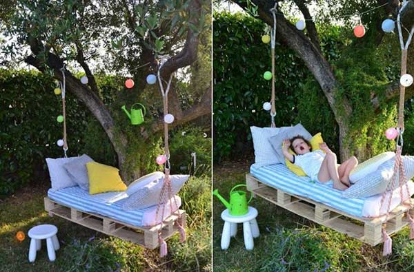 29. This swing bed looks so comfortable