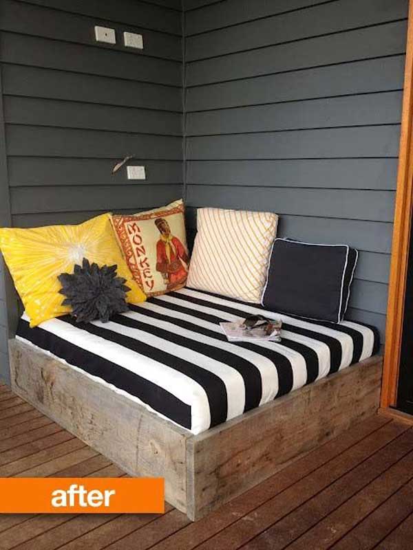 35. Your porch needs such a cozy bed