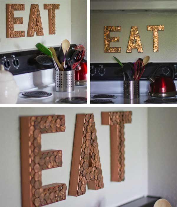 Creative Penny EAT Sign