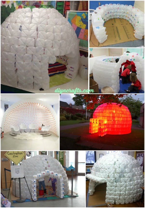 How to Build a Milk Jug Igloo And Sustain The Recycling Movement-homesthetics (1)