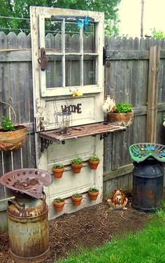 Insanely Beautiful DIY Upcycled Garden Gates That You Will Simply Adore homesthetics recycling windows and doors (7)