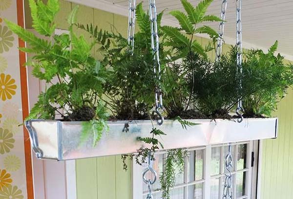 23 Extraordinary Beautiful Ways to Repurpose Rain Gutters in Your Household homesthetics diy projects (24)