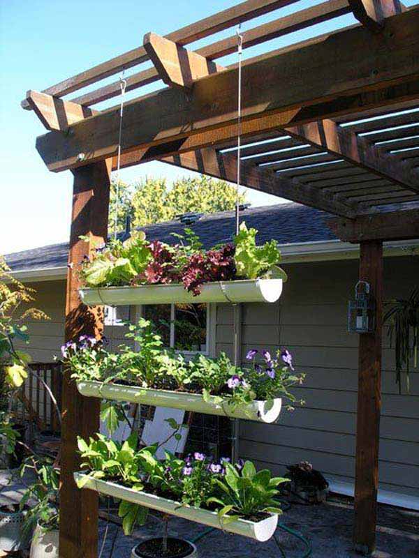 23 Extraordinary Beautiful Ways to Repurpose Rain Gutters in Your Household homesthetics diy projects (6)