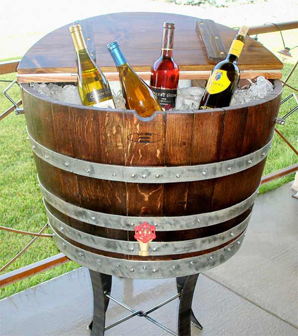 25 Brilliantly Creative DIY Projects Reusing Old Wine Barrels homesthetics decor ideas (26)