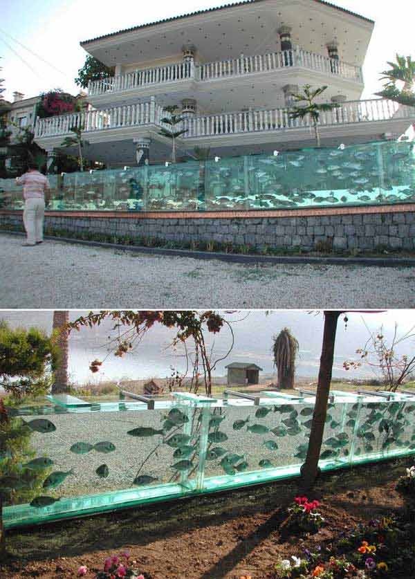 2. EXTRAVANGANT YET RELAXING AQUARIUM FENCE